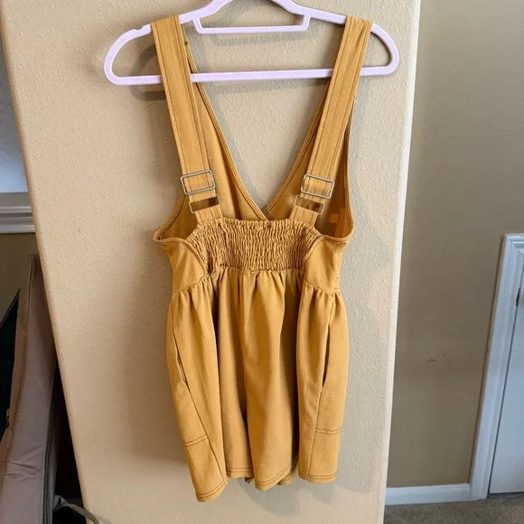 Cozy Casual Mustard Romper - Picture 3 of 3